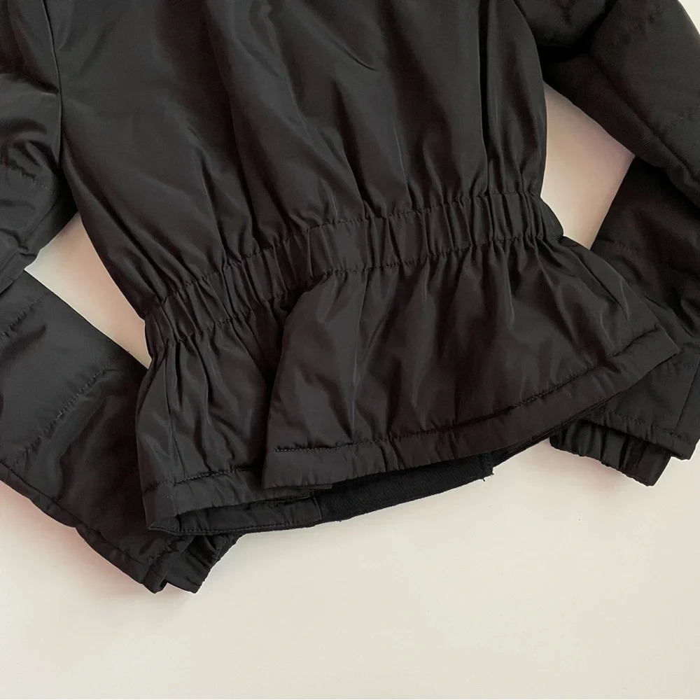 Express Black Puffer Wool Lined Padded Winter Warm Cozy Ski Jacket Coat Size XS - Picture 13 of 14